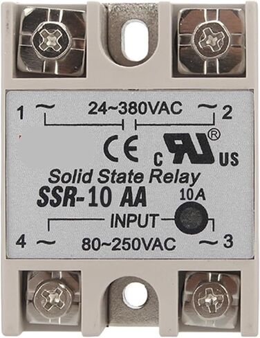SSR -10AA 25AA 40AA AC Control AC SSR White Shell مرحلة واحدة مرحل الصلبة 24 ~ 380VAC إلى 80 ~ 250VAC 1PCS (25AA) in Saudi Arabia