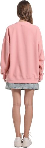 Sweatshirt for Womens Pullover Crew Neck Long Sleeve Waffle Knit Shirt Tops Fit Soft Outfits Casual Lightweight in Kuwait