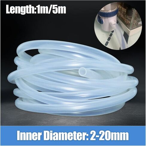 1/5 Meter Silicone Hose High Temperature Clear Transparent Pipe 2 5 6 7 8 10 for Faucet Aquarium Garden Tube(1 Meter,ID 9mm x OD 11mm) in Saudi Arabia