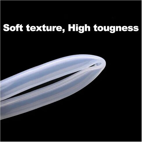 Clear Transparent Silicone Rubber Hose ID 0.51 2 3 4 5 6 7 8 9 10 12mm O.D Flexible Silicone Tube(5 Meters_ID 4MM X 7MM OD) in Kuwait