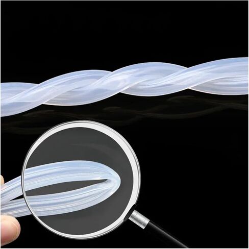1M Silicone Rubber Hose Transparent Flexible Silicone Tube Diameter 1 2 4 5 6 7 8 9 10 11 12 14 16 18 20 30 50mm Tube(1 Meter_ID 8MM X 11MM OD) in Kuwait