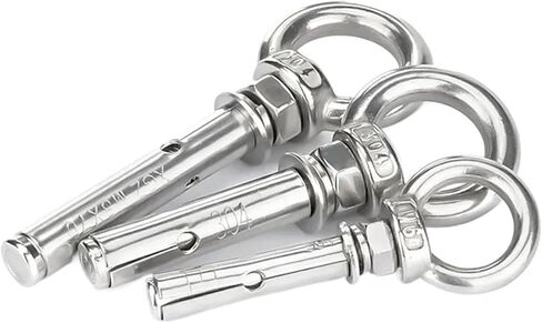 M20 20mm Concrete Sleeve Anchors Lifting Eye Expansion Bolts 304 Stainless Steel for Concrete and Drywall(M20X250mm-10pcs) in Saudi Arabia