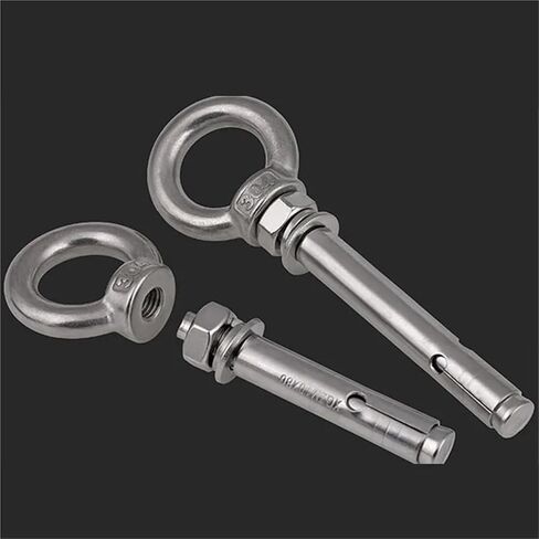 M20 20mm Concrete Sleeve Anchors Lifting Eye Expansion Bolts 304 Stainless Steel for Concrete and Drywall(M20X250mm-10pcs) in Saudi Arabia