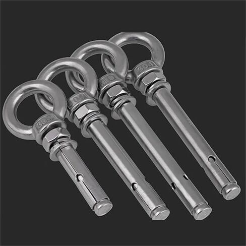 M20 20mm Concrete Sleeve Anchors Lifting Eye Expansion Bolts 304 Stainless Steel for Concrete and Drywall(M20X250mm-10pcs) in Saudi Arabia