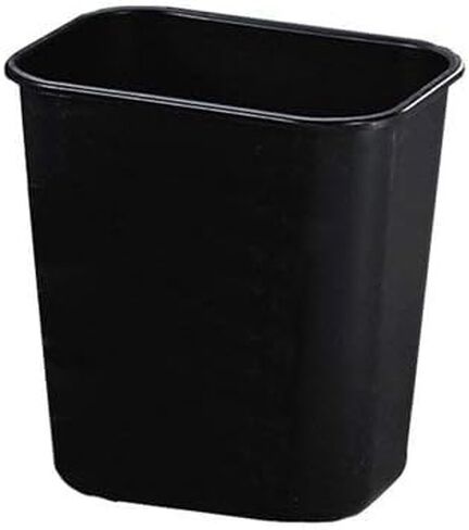 Rubbermaid Commercial 295500BK Deskside Plastic Wastebasket, Rectangular, 3 1/2 gal, Black in Saudi Arabia