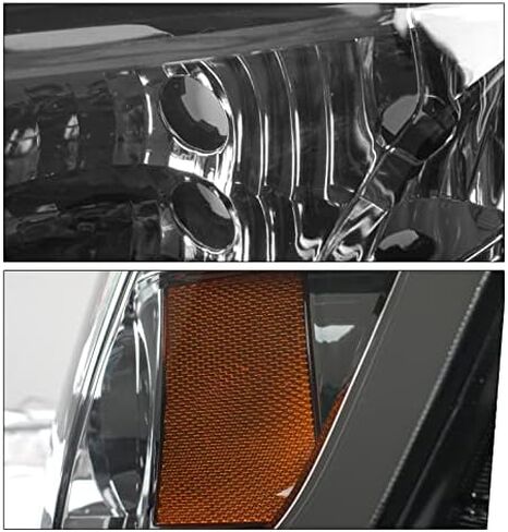 Dual Halo LED Projector Headlights Headlamps Lamps Black For 2004-2012 Nissan Titan / 2004-2007 Armada in Kuwait