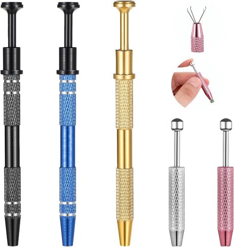 أداة 5pcs piercing ball grabber ، Diamond 4 Prongs Claw Tweezers ، أداة جوهر الفولاذ المقاوم للصدأ ، in Saudi Arabia