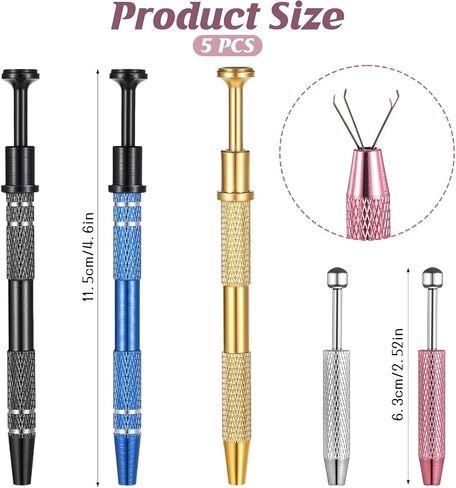 أداة 5pcs piercing ball grabber ، Diamond 4 Prongs Claw Tweezers ، أداة جوهر الفولاذ المقاوم للصدأ ، in Saudi Arabia