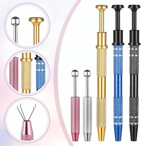أداة 5pcs piercing ball grabber ، Diamond 4 Prongs Claw Tweezers ، أداة جوهر الفولاذ المقاوم للصدأ ، in Saudi Arabia