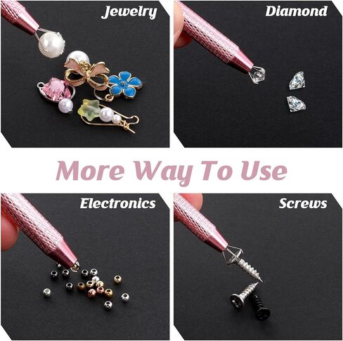 أداة 5pcs piercing ball grabber ، Diamond 4 Prongs Claw Tweezers ، أداة جوهر الفولاذ المقاوم للصدأ ، in Saudi Arabia