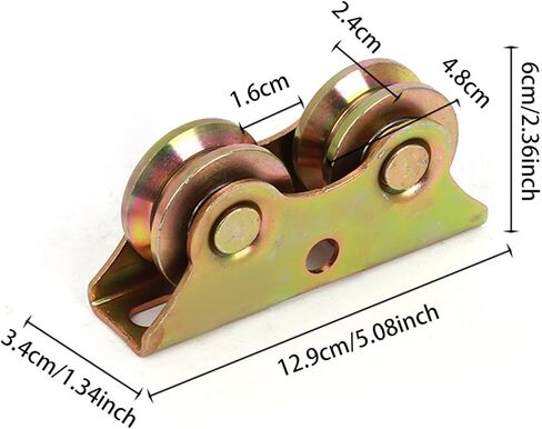 Sliding Door Roller Track Pulley with Bearing V Groove Wheel Sliding Door Floor Guide for Industrial Machines Screen Doors, 12.9cmx3.4cmx6cm in Kuwait