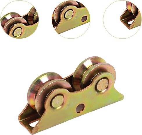 Sliding Door Roller Track Pulley with Bearing V Groove Wheel Sliding Door Floor Guide for Industrial Machines Screen Doors, 12.9cmx3.4cmx6cm in Kuwait