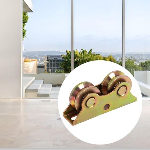 Sliding Door Roller Track Pulley with Bearing V Groove Wheel Sliding Door Floor Guide for Industrial Machines Screen Doors, 12.9cmx3.4cmx6cm in Kuwait