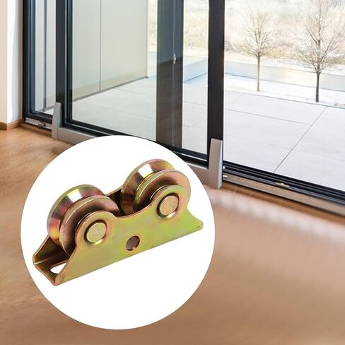 Sliding Door Roller Track Pulley with Bearing V Groove Wheel Sliding Door Floor Guide for Industrial Machines Screen Doors, 12.9cmx3.4cmx6cm in Kuwait