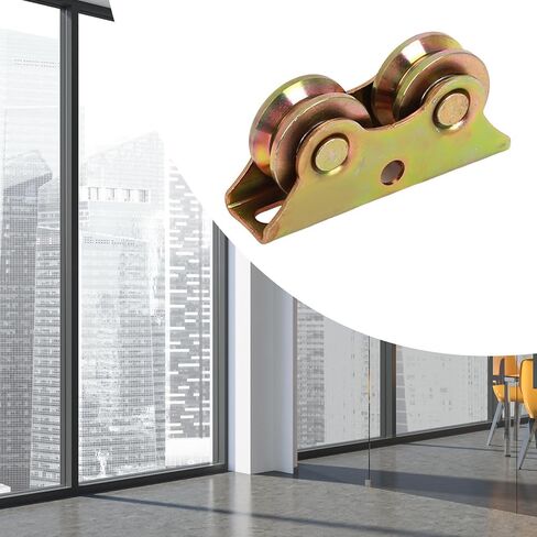 Sliding Door Roller Track Pulley with Bearing V Groove Wheel Sliding Door Floor Guide for Industrial Machines Screen Doors, 12.9cmx3.4cmx6cm in Kuwait