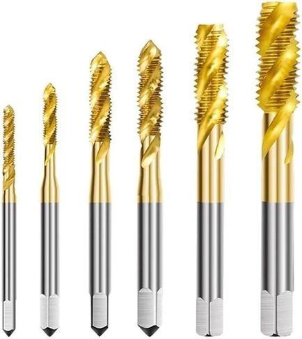 HSS Steel Screw Tap M2-M14 Spiral Drill Metric Thread Tap Set HSS Screw Tap Drill Bits Hand Tools(1pc M7x1.0) in Saudi Arabia