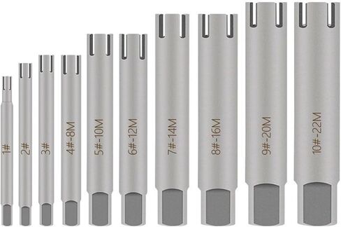 Screw Tap Extractor M3 M4 M5 M6 M8 M10 M12 M14 M16 M20 M22 Broken Screw Tap Remover Tool Wrench Set Drill Bit 1Pcs(M3) in Saudi Arabia