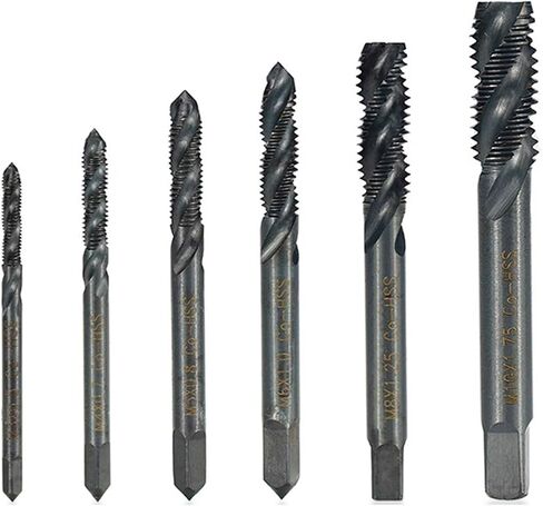 HSS Thread TAP M3 M4 M5 M6 M8 M10 Metric Spiral Machine TAP Metric Threating Tool Tool Tap Drill Bit 1PCS (M6x1.0) in Saudi Arabia