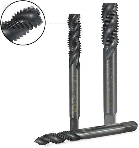HSS Thread TAP M3 M4 M5 M6 M8 M10 Metric Spiral Machine TAP Metric Threating Tool Tool Tap Drill Bit 1PCS (M6x1.0) in Saudi Arabia