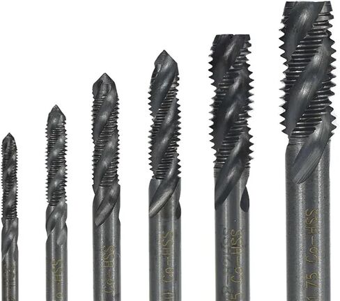 HSS Thread TAP M3 M4 M5 M6 M8 M10 Metric Spiral Machine TAP Metric Threating Tool Tool Tap Drill Bit 1PCS (M6x1.0) in Saudi Arabia