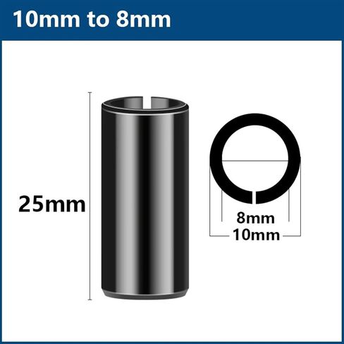 1pcs محول كوليت 8mm 9.5mm 10mm 12mm bit collet chuck محول لملحقات الماكينة (من 8 مم إلى 6 مم) in Saudi Arabia