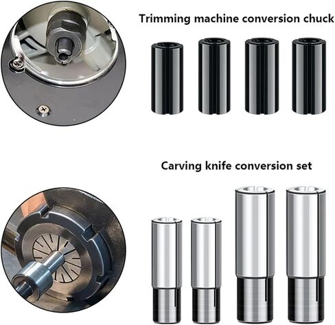1pcs محول كوليت 8mm 9.5mm 10mm 12mm bit collet chuck محول لملحقات الماكينة (من 8 مم إلى 6 مم) in Saudi Arabia