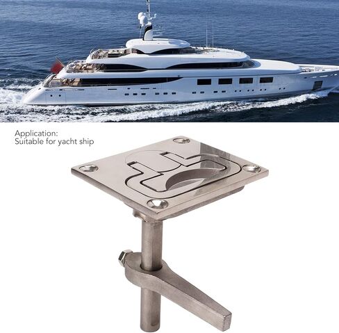 Boat Cam Latch Flush Pull Floor Buckle Hatch Latch 316 Stainless Steel Lift Handle Locking Latch for Yacht Ship Marine Applications in Saudi Arabia