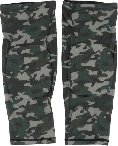 2pcs Elastic Honeycomb Brace Leg Sleeve Sports Knee Pads Protector Support Brace for Running Calf Compression Suitable for Basketball Football Tennis Walking Camouflage Long in Saudi Arabia