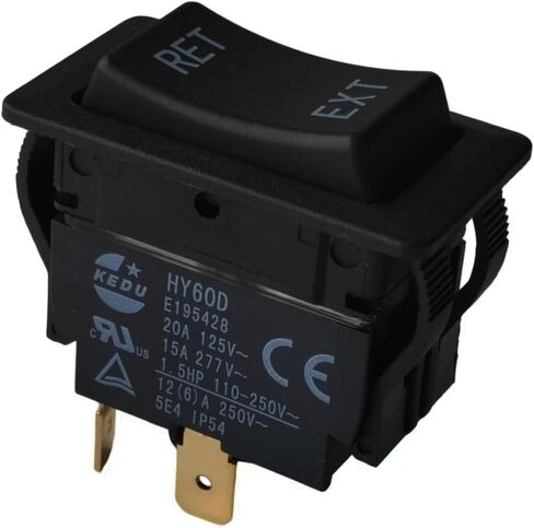 2PCS HY60D KEDU 20A 125VAC RET-EXT 4PIN (ON) -OFF- (ON) SWITCHBUTTON in Saudi Arabia