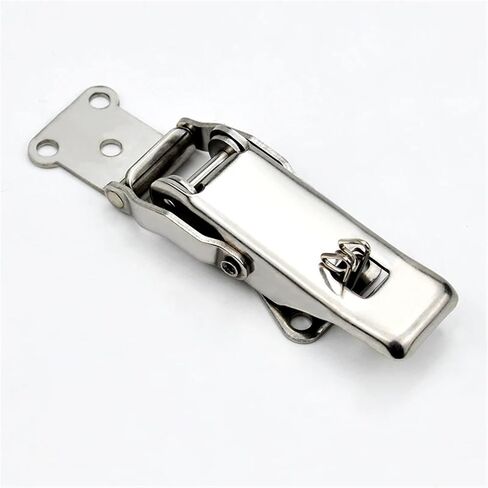 Stainless Steel Buckle Snap Hasp Cabinet Luggage Closure Spring Loaded Toggle Tie DIY Metal Buckles Lock Fasteners Tools 1Pcs(Iron Galvanization) in Saudi Arabia