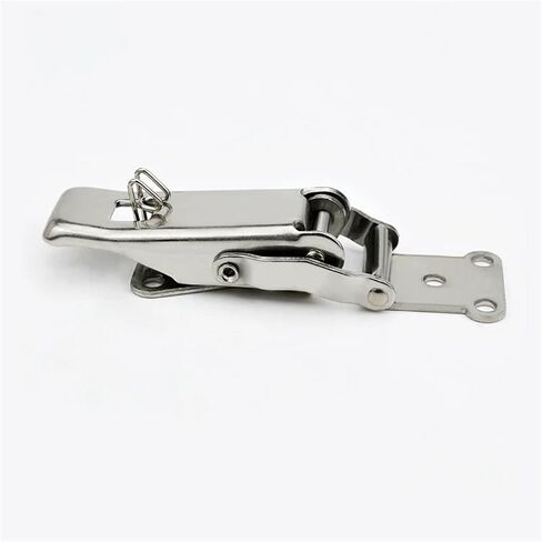 Stainless Steel Buckle Snap Hasp Cabinet Luggage Closure Spring Loaded Toggle Tie DIY Metal Buckles Lock Fasteners Tools 1Pcs(Iron Galvanization) in Saudi Arabia