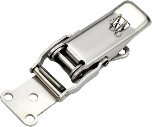 Stainless Steel Buckle Snap Hasp Cabinet Luggage Closure Spring Loaded Toggle Tie DIY Metal Buckles Lock Fasteners Tools 1Pcs(Iron Galvanization) in Saudi Arabia