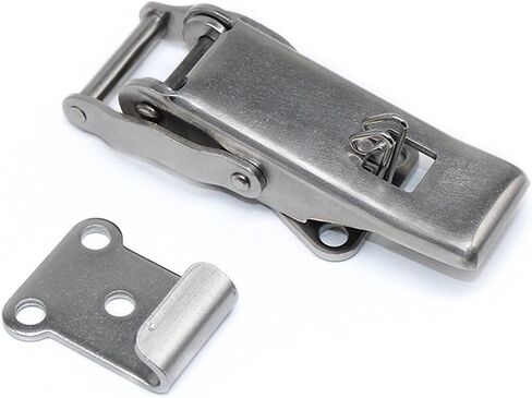 XJJ-605 مربع مربع الخشب مربع الأداة بطة منقار الشكل قفل القفل مربع اختبار الربيع خطاف الإبزيم معدات التحكم في مجلس الوزراء 1pcs in Saudi Arabia