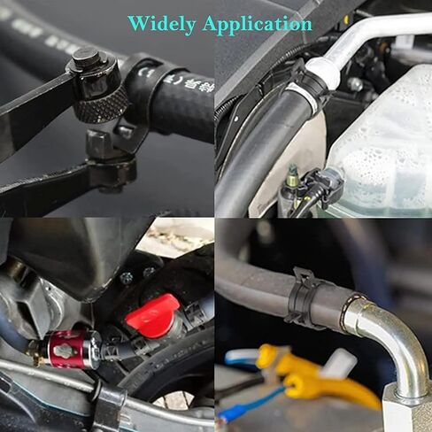 210Pcs 7-25mm Spring Band Hose Clamps With Plier Assortment Kit Vacuum Hose Steel Clamp Pressure Air Clip in Kuwait