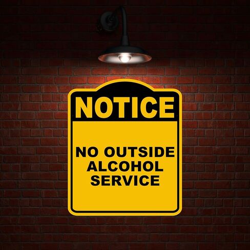 لا توجد خدمة خارجة عن خدمة الكحول الأصفر علامة مركبة من الألومنيوم الأسود الأسود 8.5 × 10 بوصات in Kuwait