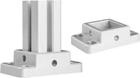 1 Piece 3030/4040 Industrial Aluminum Profile Fixed Base Connection Block Support Foot Flange Foot Base Square Foot CNC 3D Parts(3030 unidirectional) in Saudi Arabia