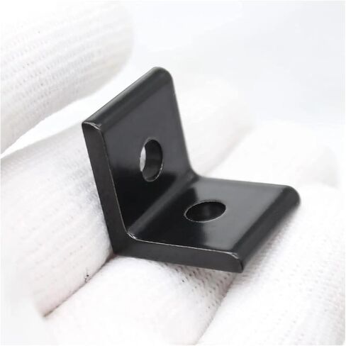 10pcs بثق الألومنيوم 2020 قوس زاوية الألومنيوم مع 20pcs m5 t مسامير صامدة للفتحة ل R/v Slot Rail 2020 t Slot in Saudi Arabia