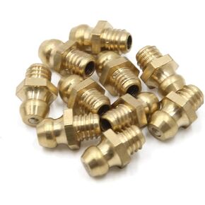 10Pcs Pack M6 x 1 Brass Thread Straight Grease Nipple Fitting for Car Motorcycle in Saudi Arabia