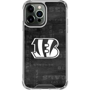 Skinit Clear Phone Case Compatible with iPhone 14 Pro Max - Officially Licensed NFL Cincinnati Bengals Black & White Design in Kuwait