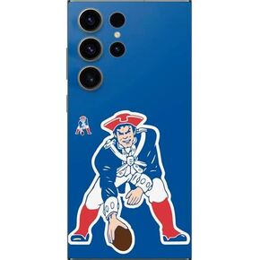 Skinit Decal Phone Skin Compatible with Galaxy S25 Ultra - Officially Licensed NFL New England Patriots Design in Saudi Arabia