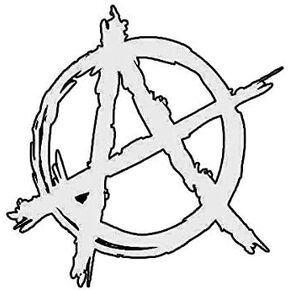 Anarchy Symbol Sticker Decal Vinyl Occupy Logo 5" Bumper Locker Laptop Window - Sticks to Any Surface in Saudi Arabia
