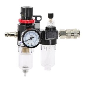 AFC2000 Oil Water Separator Regulator Trap Filter Airbrush Air Compressor Pressure Reducing G1/4 AFR2000 + AL2000 EU Fittings(AFC2000-304-PC,8MM) in Saudi Arabia