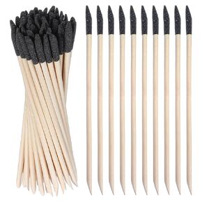 Sanding Sticks 50 pcs نهاية مزدوجة الطابقات الرملي الأغصان الدقيقة تفصيل العصي تلميع المساحات الضيقة نماذج البلاستيك الخشبية في مساحات ضيقة 120/280 الحصى ، 5.43 بوصة in Saudi Arabia