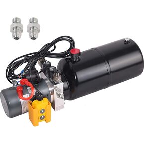 وحدة الطاقة الهيدروليكية مع 8 كوارت حديد زيت الخزان 12V DC محرك مزدوج التمثيل مضخة لرفع مقبض التحكم 4M in Kuwait