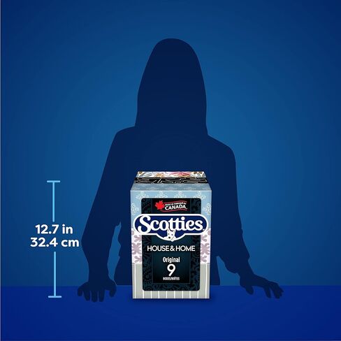 Scotties Original Facial Sissite ، Hypoallergenic وأخصائي الأمراض الجلدية المعتمدة ، 2 صناديق ، 9 صناديق ، 126 أنسجة لكل صندوق in Kuwait
