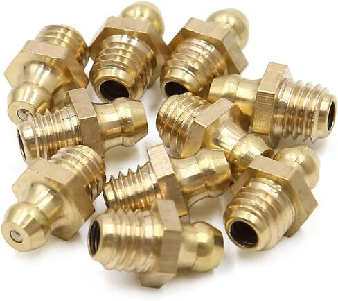 10pcs Pack M8 X 1.25 Thread Brass Restile Ripple Nipple Fitting for Car in Saudi Arabia