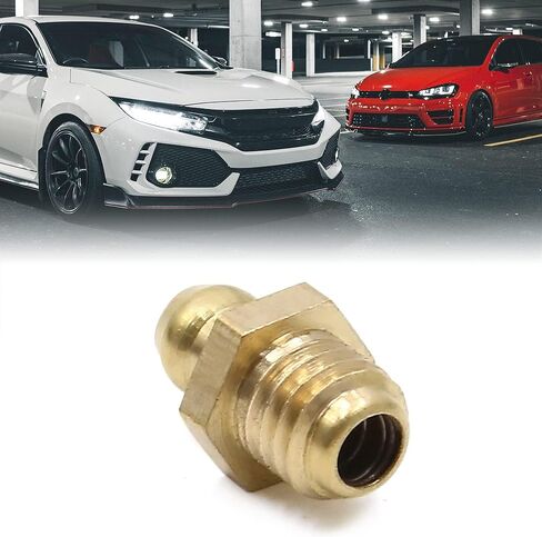 10pcs Pack M8 X 1.25 Thread Brass Restile Ripple Nipple Fitting for Car in Saudi Arabia