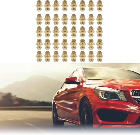 40Pcs Pack M6 x 1 Thread Brass Straight Grease Nipple Fitting for Motorcycle Car in Saudi Arabia