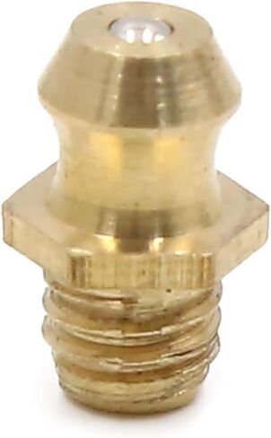 40Pcs Pack M6 x 1 Thread Brass Straight Grease Nipple Fitting for Motorcycle Car in Saudi Arabia