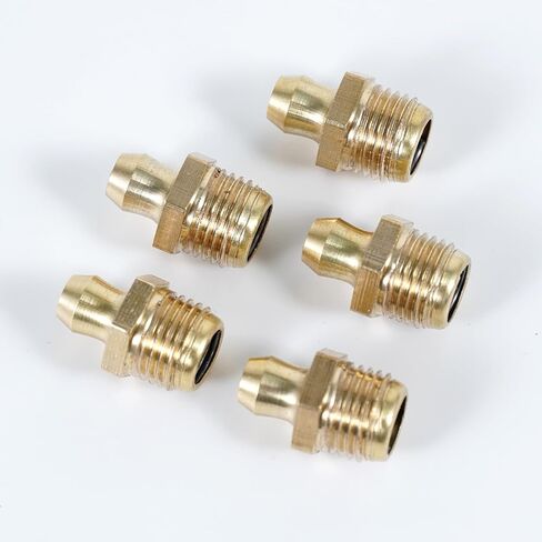 5Pcs Pack M10 x 7mm Male Thread 1mm Pitch Straight Grease Nipples Fittings in Saudi Arabia